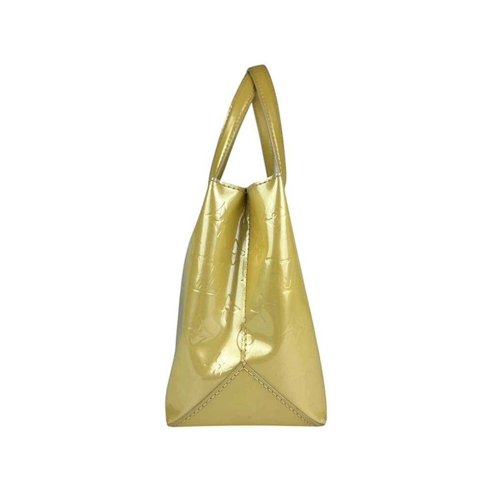 Louis Vuitton corail Wilshire Monogram Bron Vernis Handbag White